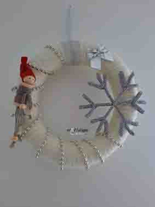 Petite couronne flocon lutin